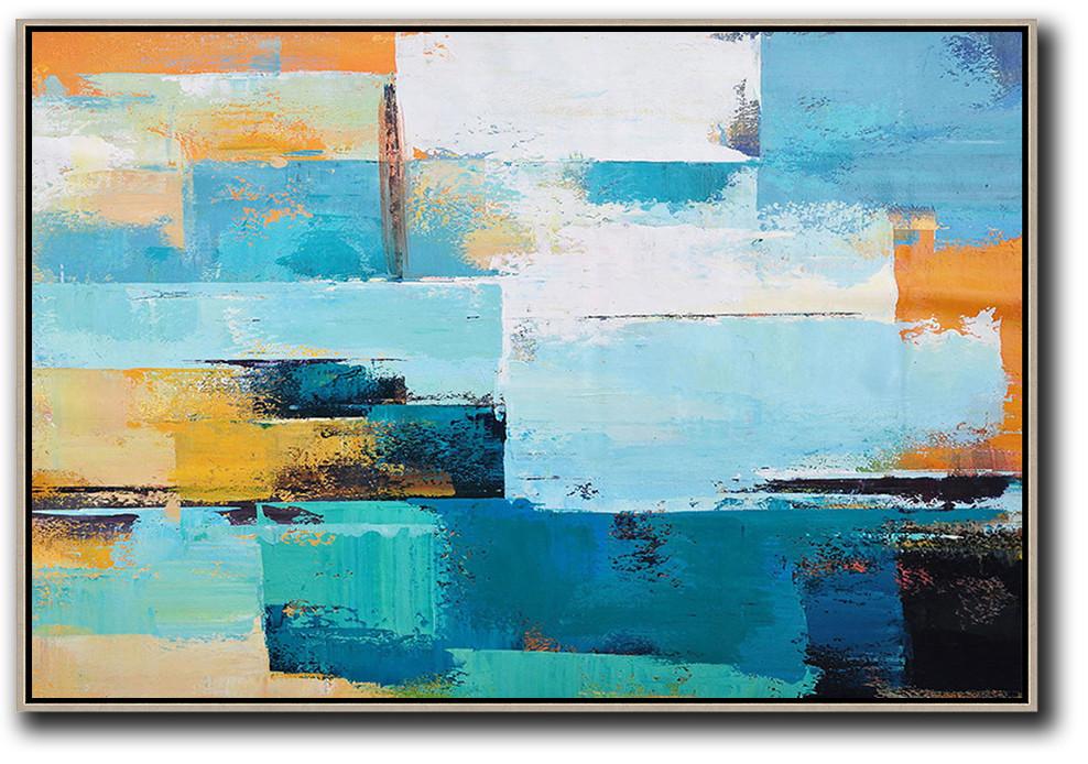 Horizontal Palette Knife Contemporary Art - Giclee Art Prints Extra Large